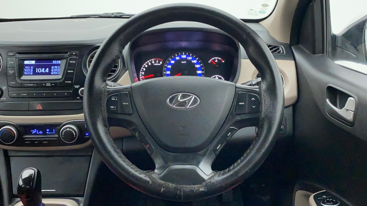 2014 Hyundai Xcent SX AT 1.2 (O), Petrol, Automatic, 91,339 km, Steering Wheel Close Up