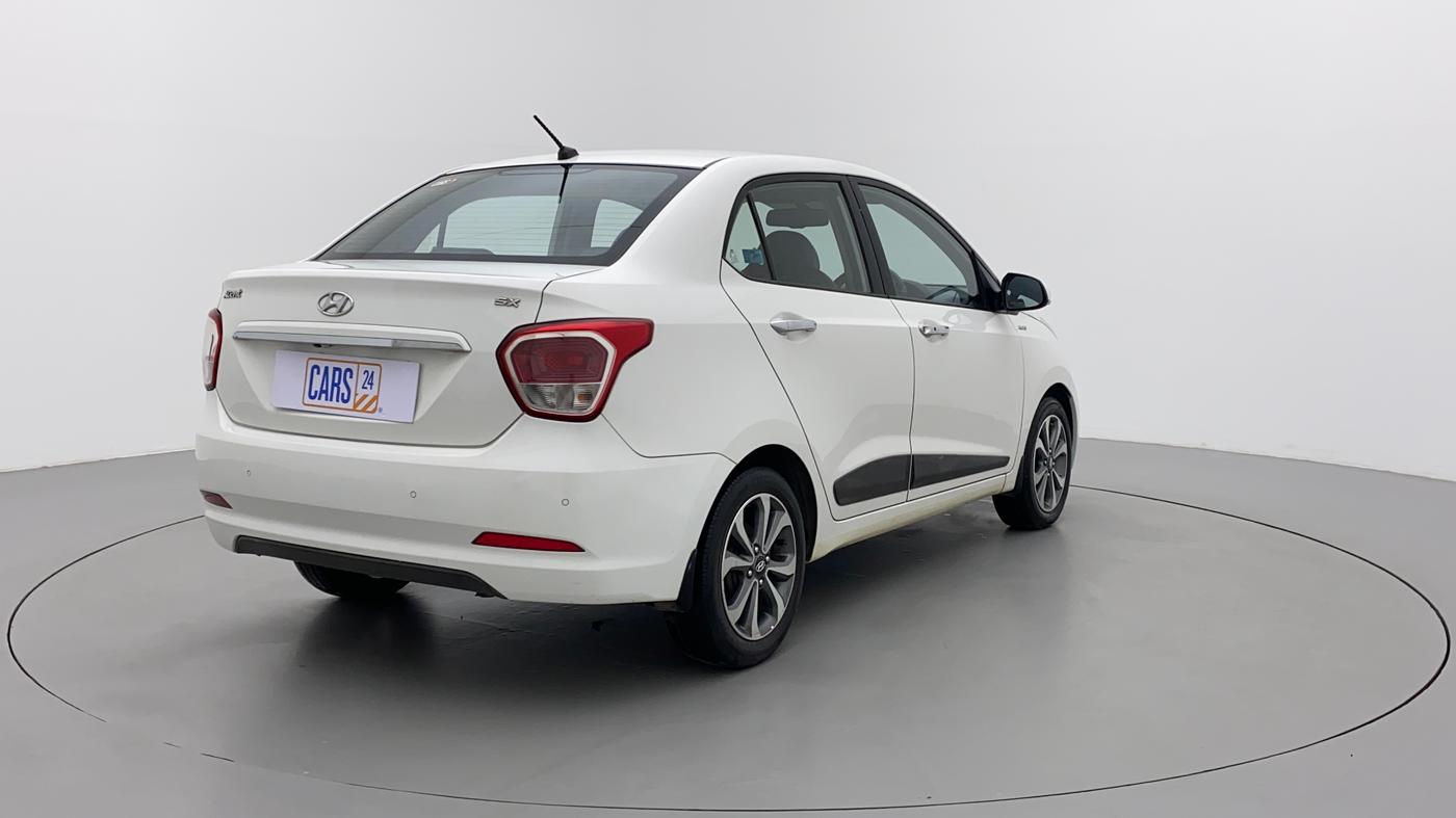2014 Hyundai Xcent SX AT 1.2 (O), Petrol, Automatic, 91,339 km, Right Back Diagonal