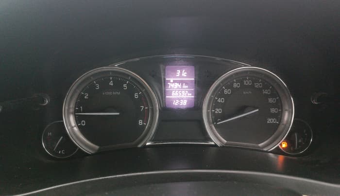 2017 Maruti Ciaz ALPHA 1.4 PETROL, Petrol, Manual, 66,592 km, Odometer Image