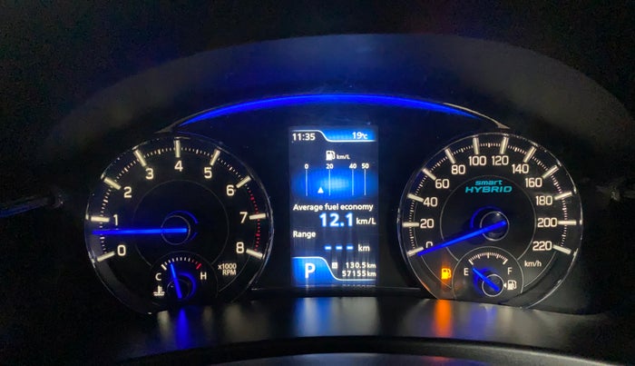 2019 Maruti Ciaz ALPHA  AT 1.5 SHVS PETROL, Petrol, Automatic, 57,146 km, Odometer Image