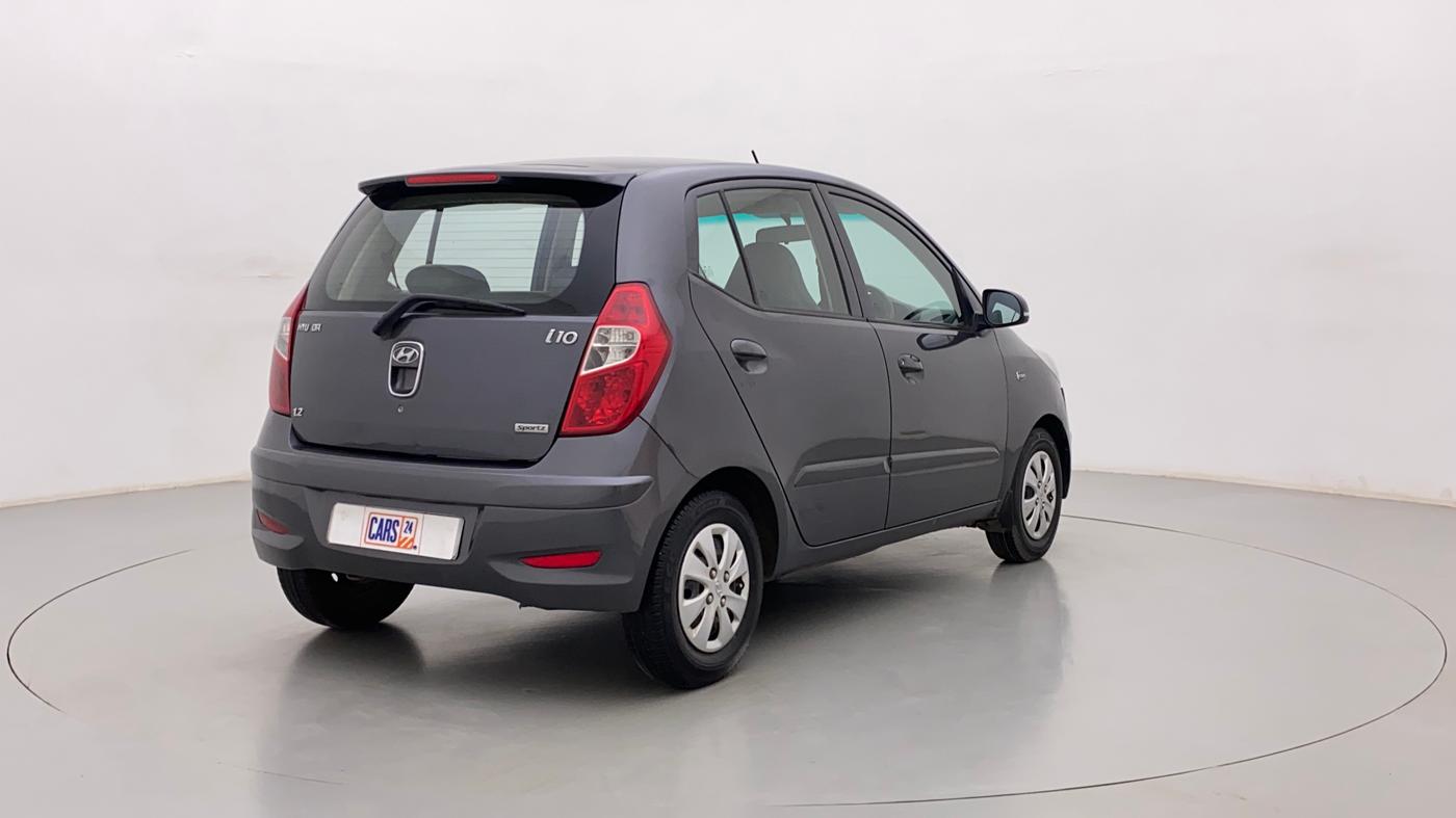 2011 Hyundai i10 SPORTZ 1.2, Petrol, Manual, 42,173 km, Right Back Diagonal