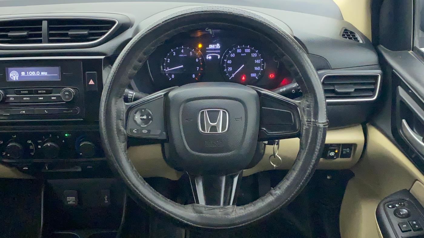 2018 Honda Amaze 1.2L I-VTEC S, CNG, Manual, 69,410 km, Steering Wheel Close Up
