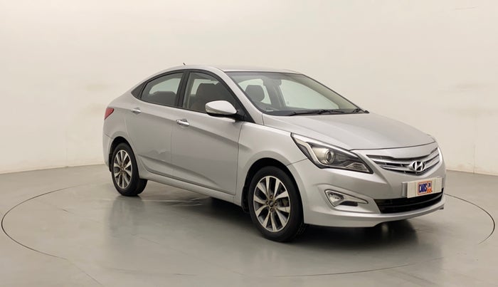 2015 Hyundai Verna FLUIDIC 4S 1.6 VTVT S(O), Petrol, Manual, 43,577 km, Right Front Diagonal