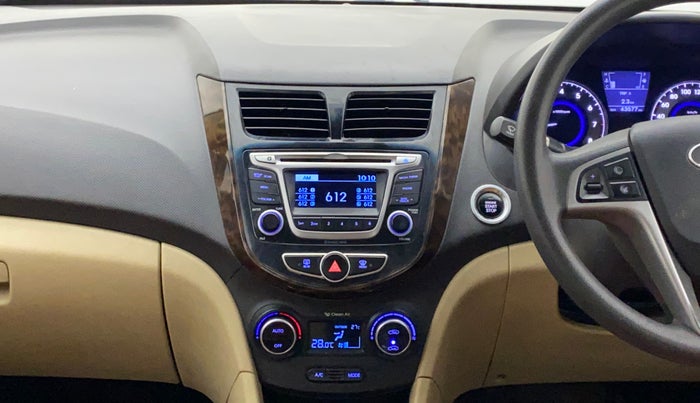 2015 Hyundai Verna FLUIDIC 4S 1.6 VTVT S(O), Petrol, Manual, 43,577 km, Air Conditioner