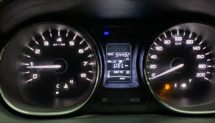 2018 Tata TIGOR XZ PETROL, Petrol, Manual, 54,482 km, Odometer Image
