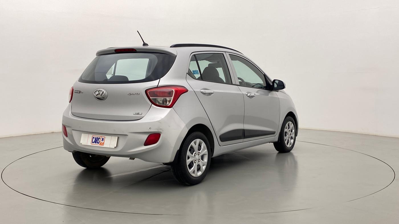 2014 Hyundai Grand i10 SPORTZ 1.2 KAPPA VTVT, Petrol, Manual, 48,507 km, Right Back Diagonal