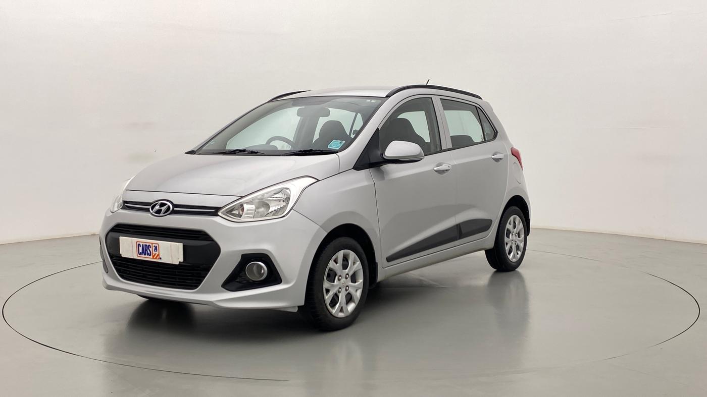 2014 Hyundai Grand i10 SPORTZ 1.2 KAPPA VTVT, Petrol, Manual, 48,507 km, Left Front Diagonal