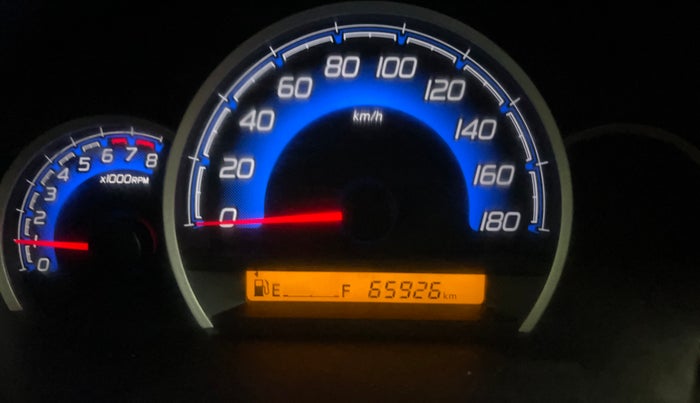 2018 Maruti Wagon R 1.0 VXI, Petrol, Manual, 65,917 km, Odometer Image