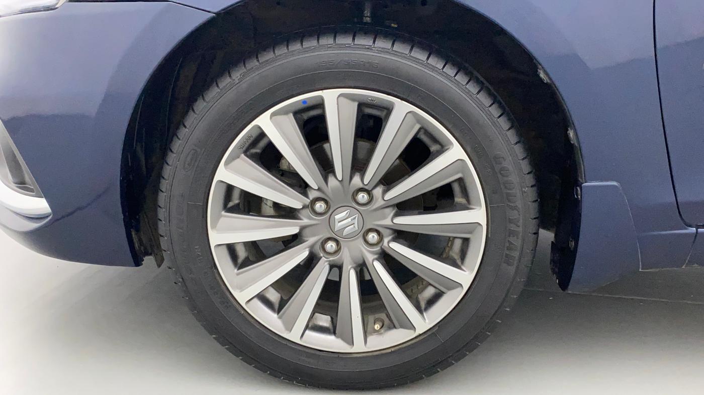 2022 Maruti Ciaz ALPHA  AT 1.5 SHVS PETROL, Petrol, Automatic, 36,036 km, Left Front Wheel