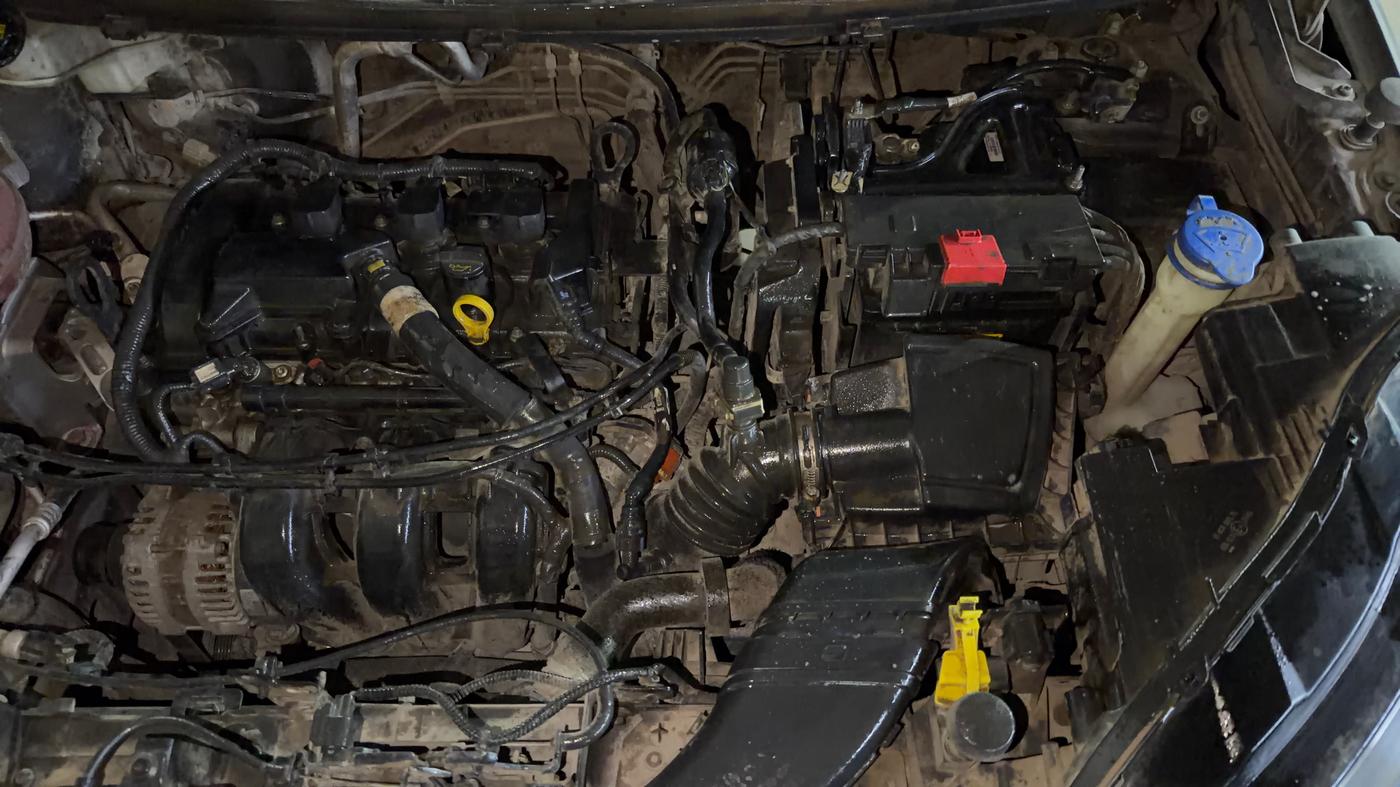 2020 Ford Ecosport TITANIUM + 1.5L PETROL AT, Petrol, Automatic, 60,543 km, Engine View - Left