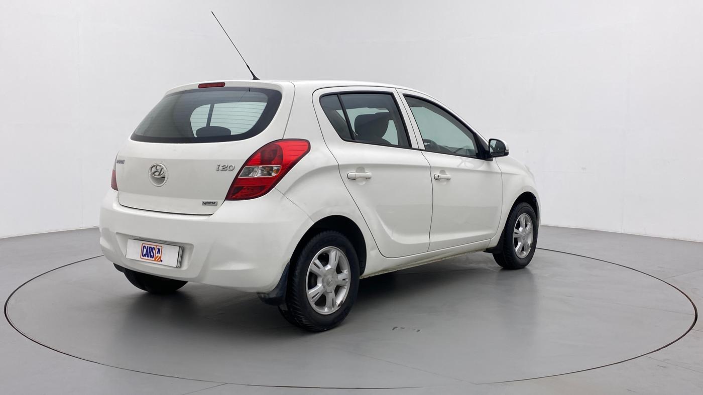 2012 Hyundai i20 SPORTZ 1.2 VTVT, Petrol, Manual, 71,728 km, Right Back Diagonal