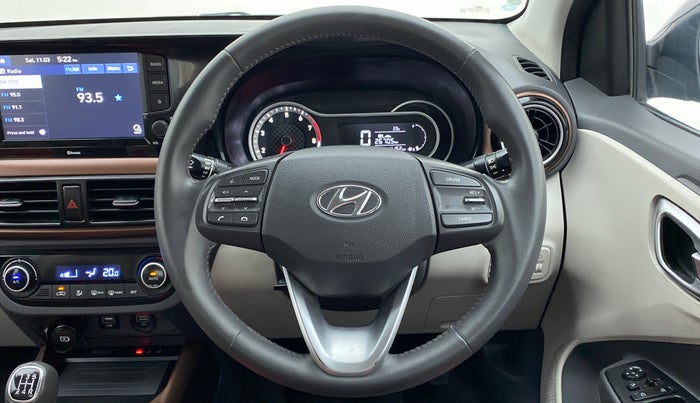 2021 Hyundai AURA SX 1.2 (O), Petrol, Manual, 4,162 km, Steering Wheel Close Up
