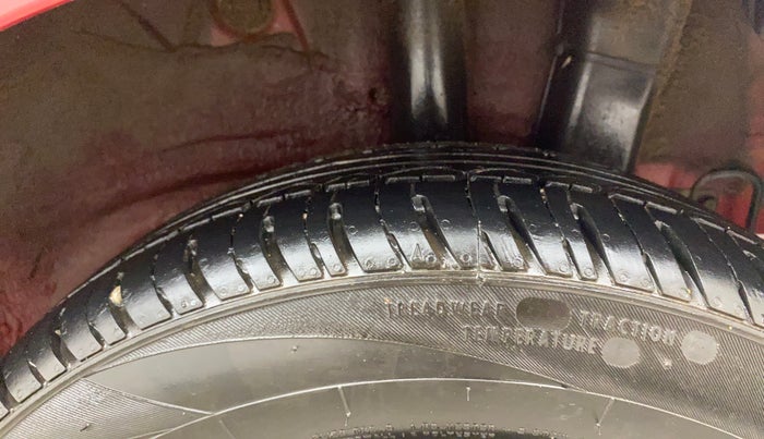 2017 Hyundai Grand i10 SPORTZ (O) 1.2 KAPPA VTVT, Petrol, Manual, 52,649 km, Left Rear Tyre Tread