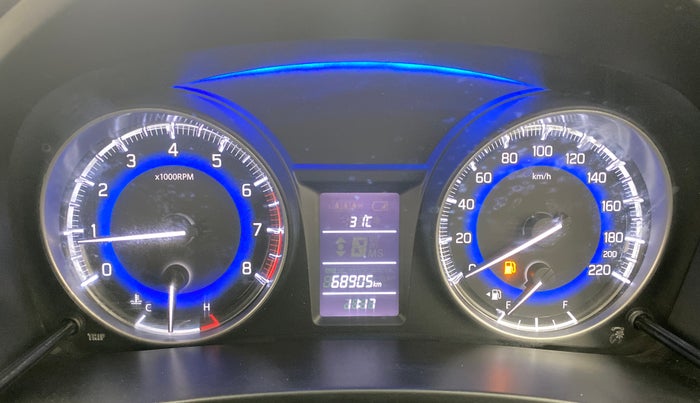 2017 Maruti Baleno DELTA PETROL 1.2, Petrol, Manual, 68,904 km, Odometer Image