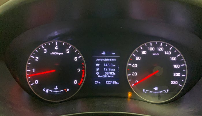 2018 Hyundai Elite i20 ASTA 1.2 (O), Petrol, Manual, 1,22,443 km, Odometer Image