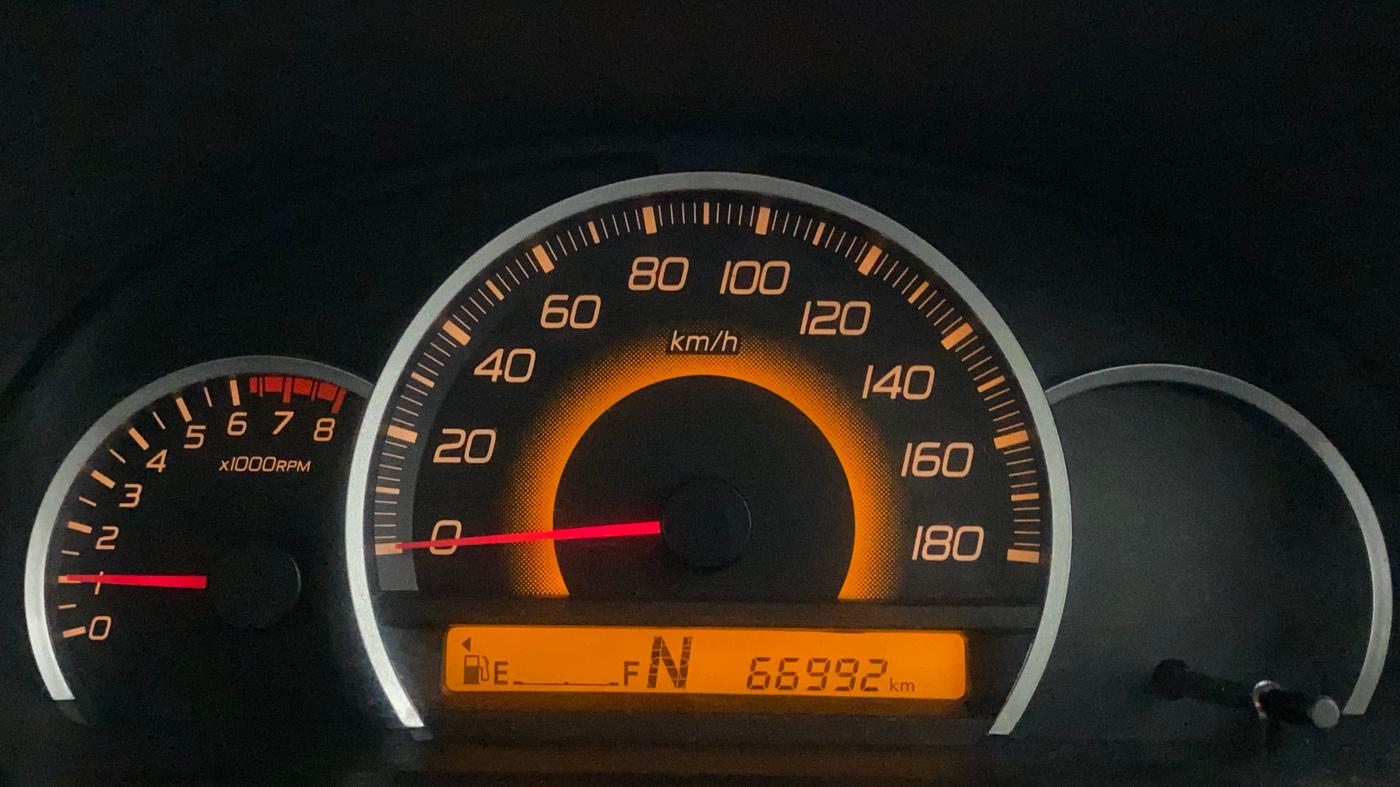2016 Maruti Wagon R 1.0 VXI AMT, Petrol, Automatic, 66,992 km, Odometer Image