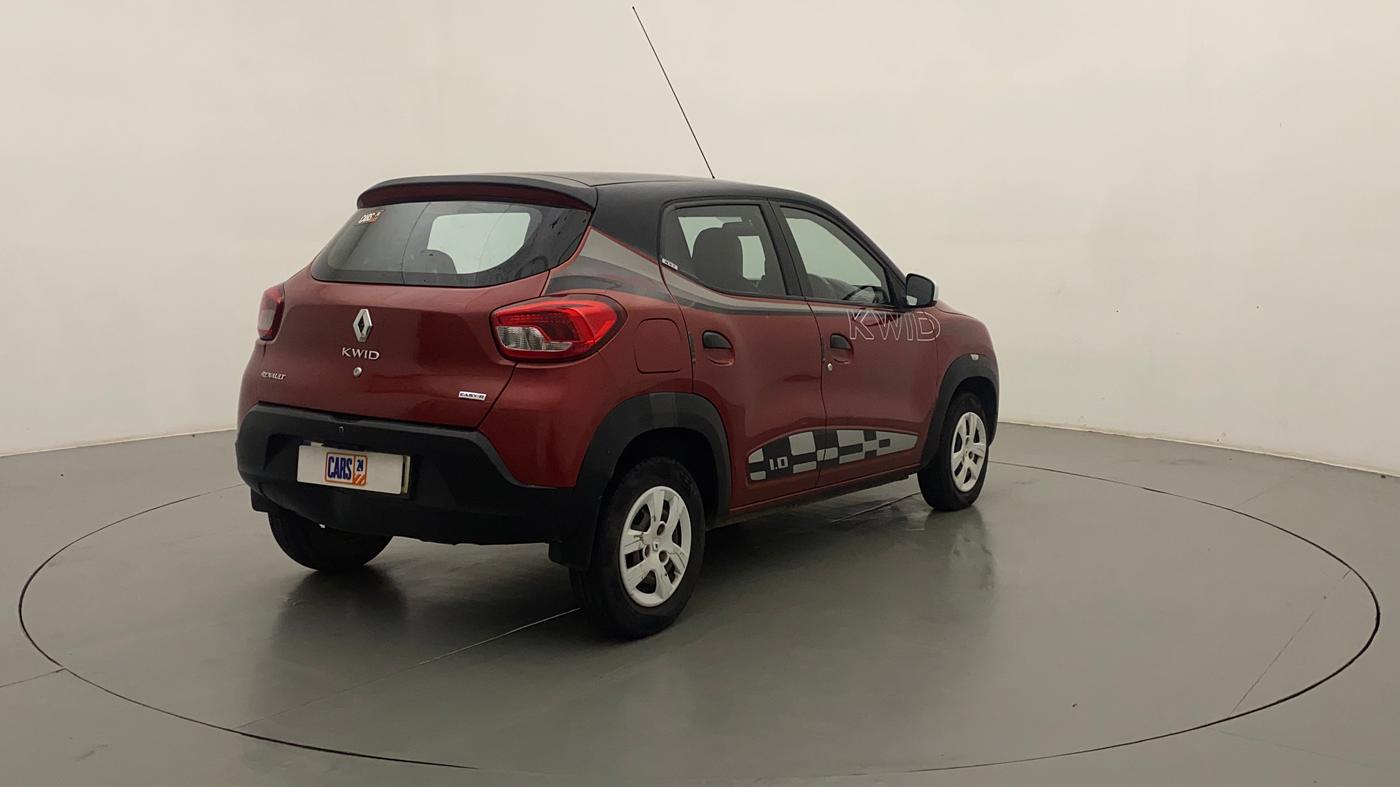 2017 Renault Kwid RXT 1.0 AMT (O), Petrol, Automatic, 49,301 km, Right Back Diagonal