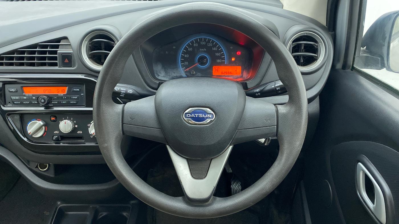2018 Datsun Redi Go 1.0 T(O) AT, Petrol, Automatic, 62,555 km, Steering Wheel Close Up