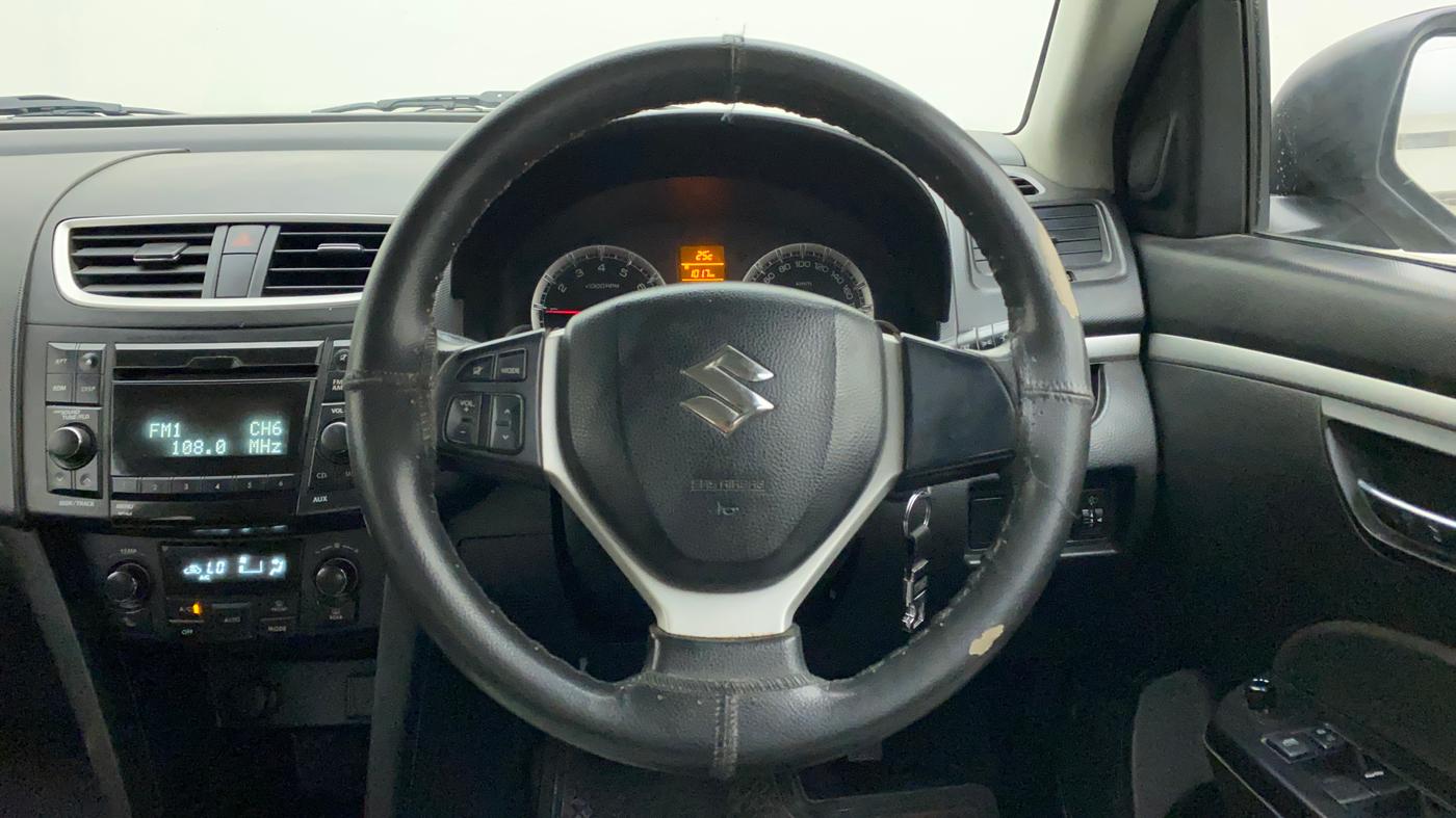 2014 Maruti Swift ZXI, Petrol, Manual, 54,596 km, Steering Wheel Close Up