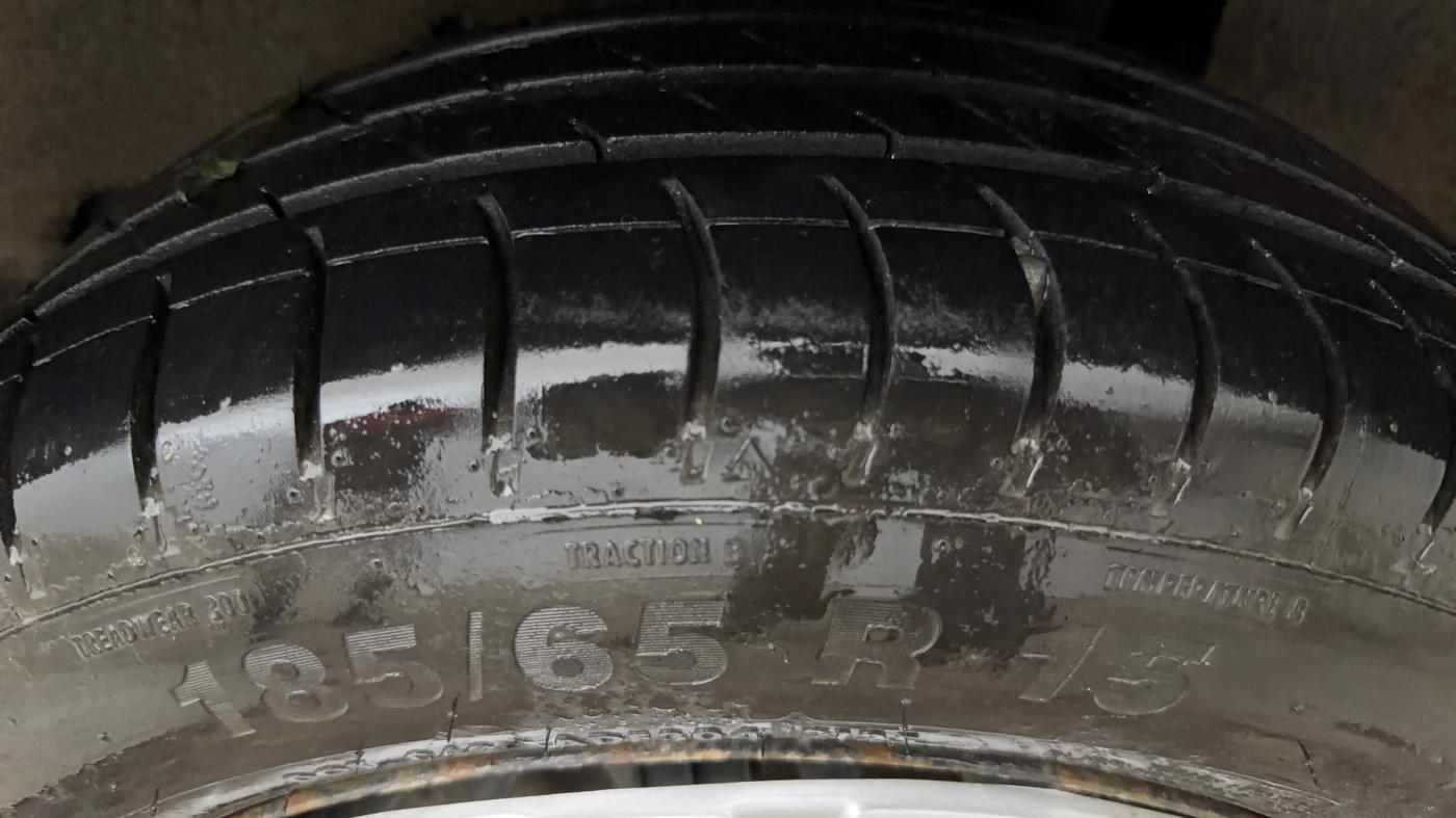 2022 Maruti Baleno DELTA PETROL 1.2, Petrol, Manual, 55,063 km, Left Rear Tyre Tread