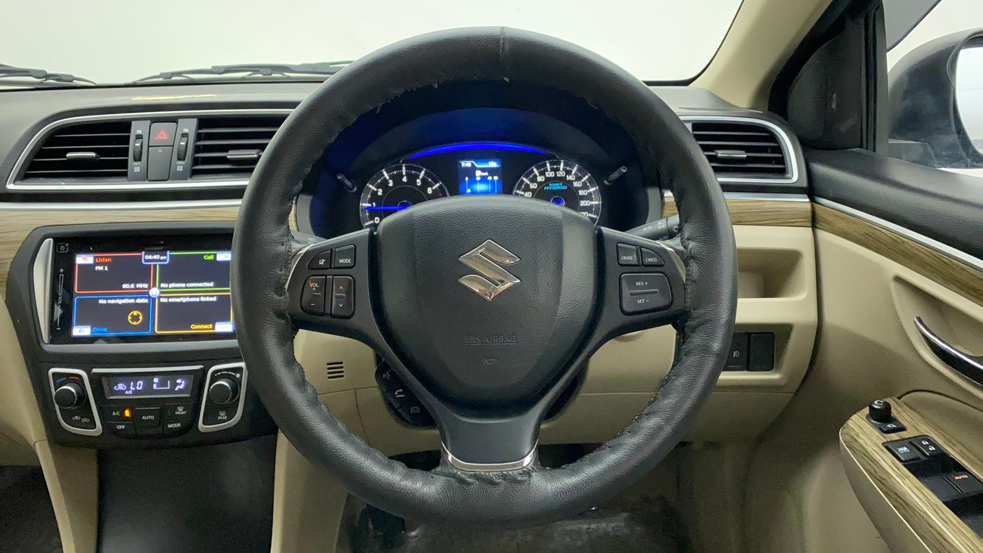 2018 Maruti Ciaz ALPHA 1.5 SHVS PETROL, Petrol, Manual, 15,871 km, Steering Wheel Close Up