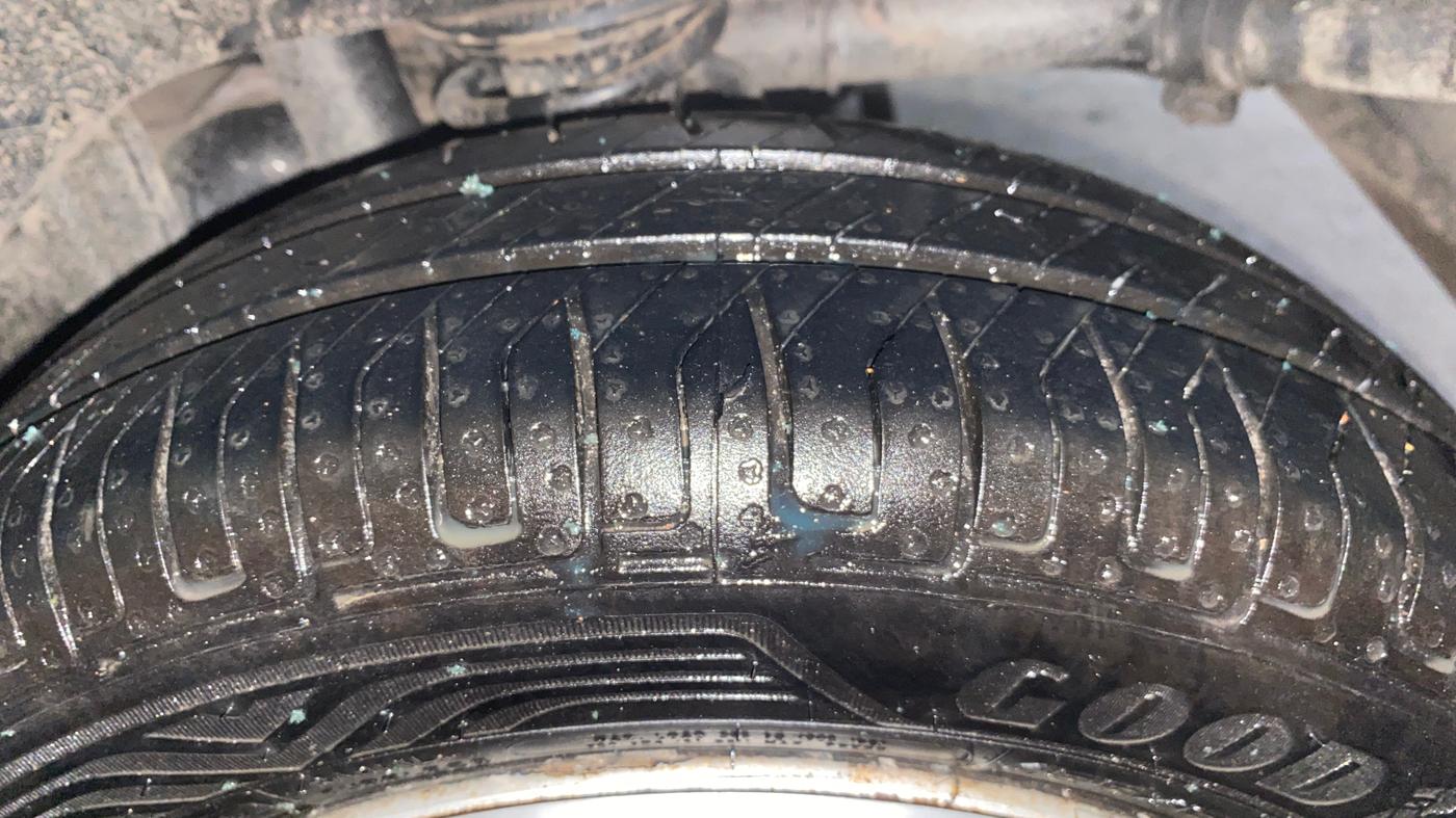 2013 Maruti Alto K10 LXI, Petrol, Manual, 66,801 km, Left Rear Tyre Tread