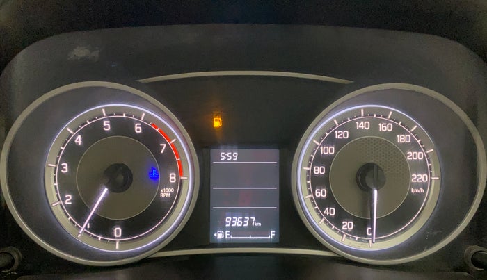 2017 Maruti Dzire VXI, Petrol, Manual, 93,637 km, Odometer Image