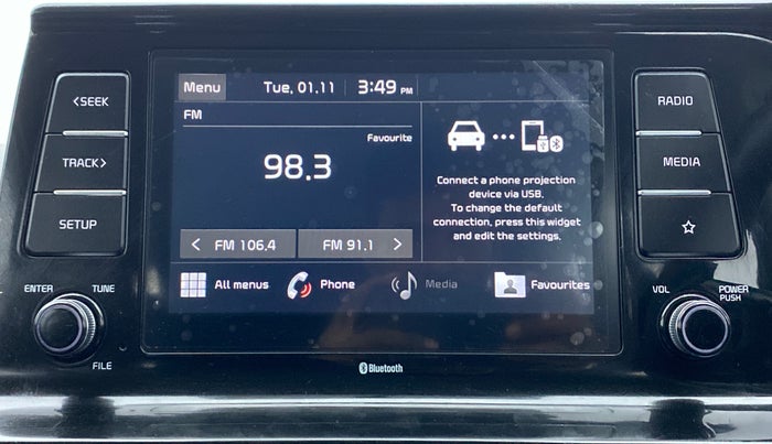2019 KIA SELTOS HTK PLUS AT 1.5 DIESEL, Diesel, Automatic, 40,029 km, Infotainment System