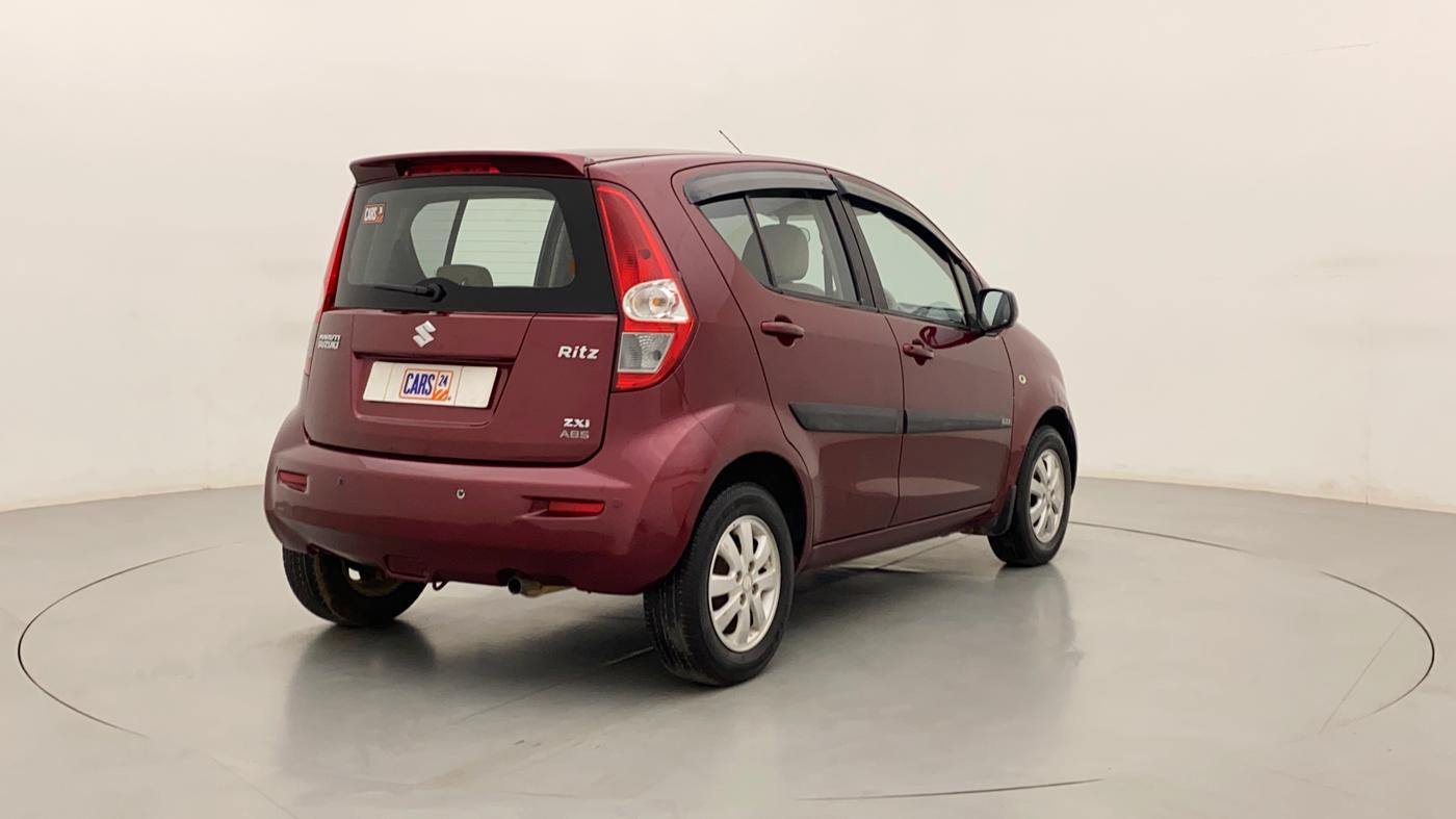2011 Maruti Ritz ZXI, Petrol, Manual, 69,560 km, Right Back Diagonal