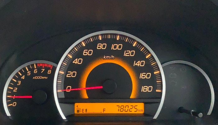 2015 Maruti Wagon R 1.0 VXI, Petrol, Manual, 78,025 km, Odometer Image
