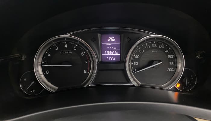 2017 Maruti Ciaz ZETA 1.4  MT PETROL, Petrol, Manual, 1,16,619 km, Odometer Image