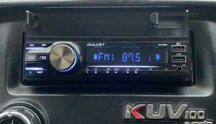 2019 Mahindra KUV 100 NXT K2 P 6 STR, Petrol, Manual, 65,820 km, Infotainment System