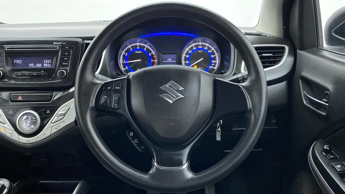 2018 Maruti Baleno DELTA 1.2 K12, Petrol, Manual, 61,871 km, Steering Wheel Close Up