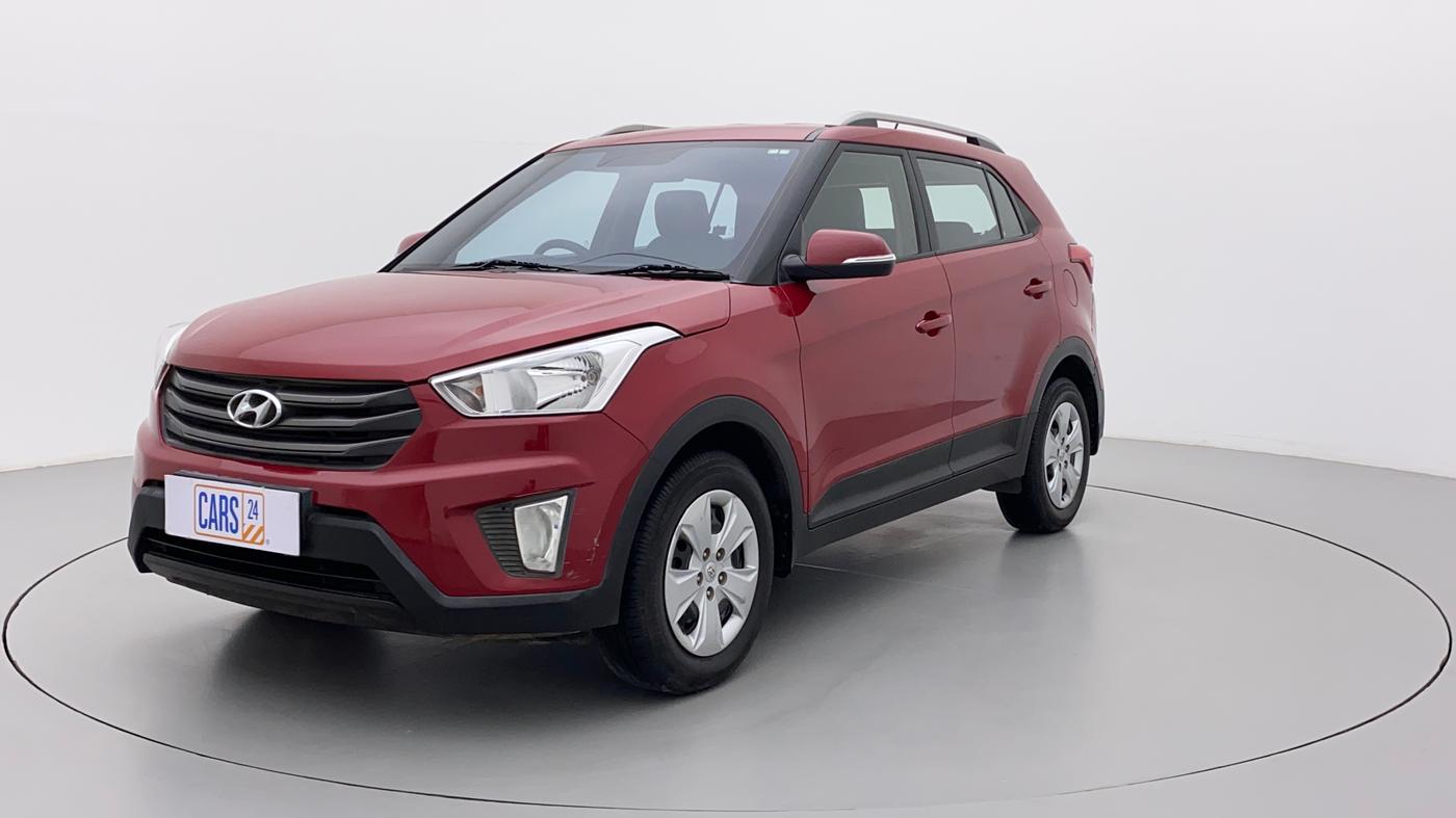 2017 Hyundai Creta E PLUS 1.6 PETROL, Petrol, Manual, 91,272 km, Left Front Diagonal