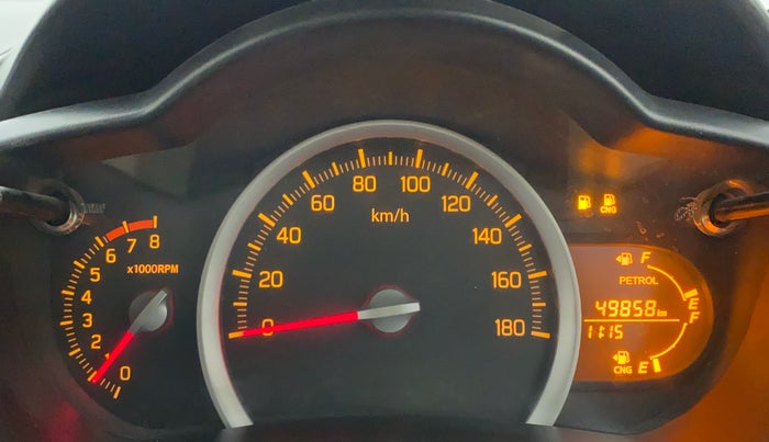 2018 Maruti Celerio VXI CNG, CNG, Manual, 49,841 km, Odometer Image