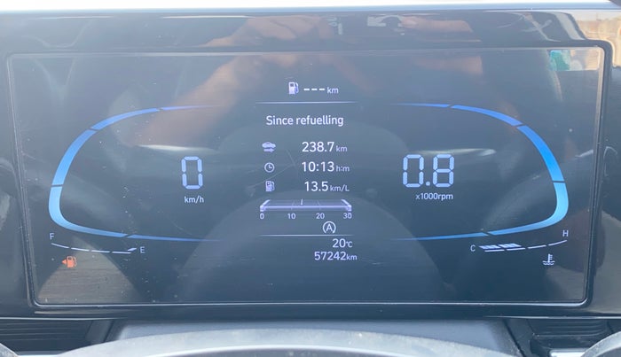 2023 Hyundai Verna SX 1.5 VTVT, Petrol, Manual, 57,202 km, Odometer Image