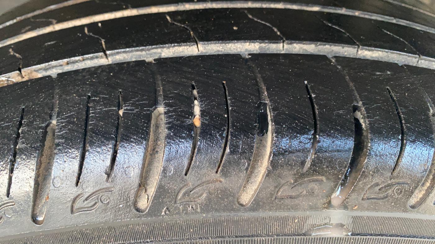2022 Maruti Vitara Brezza LXI, Petrol, Manual, 56,159 km, Left Rear Tyre Tread