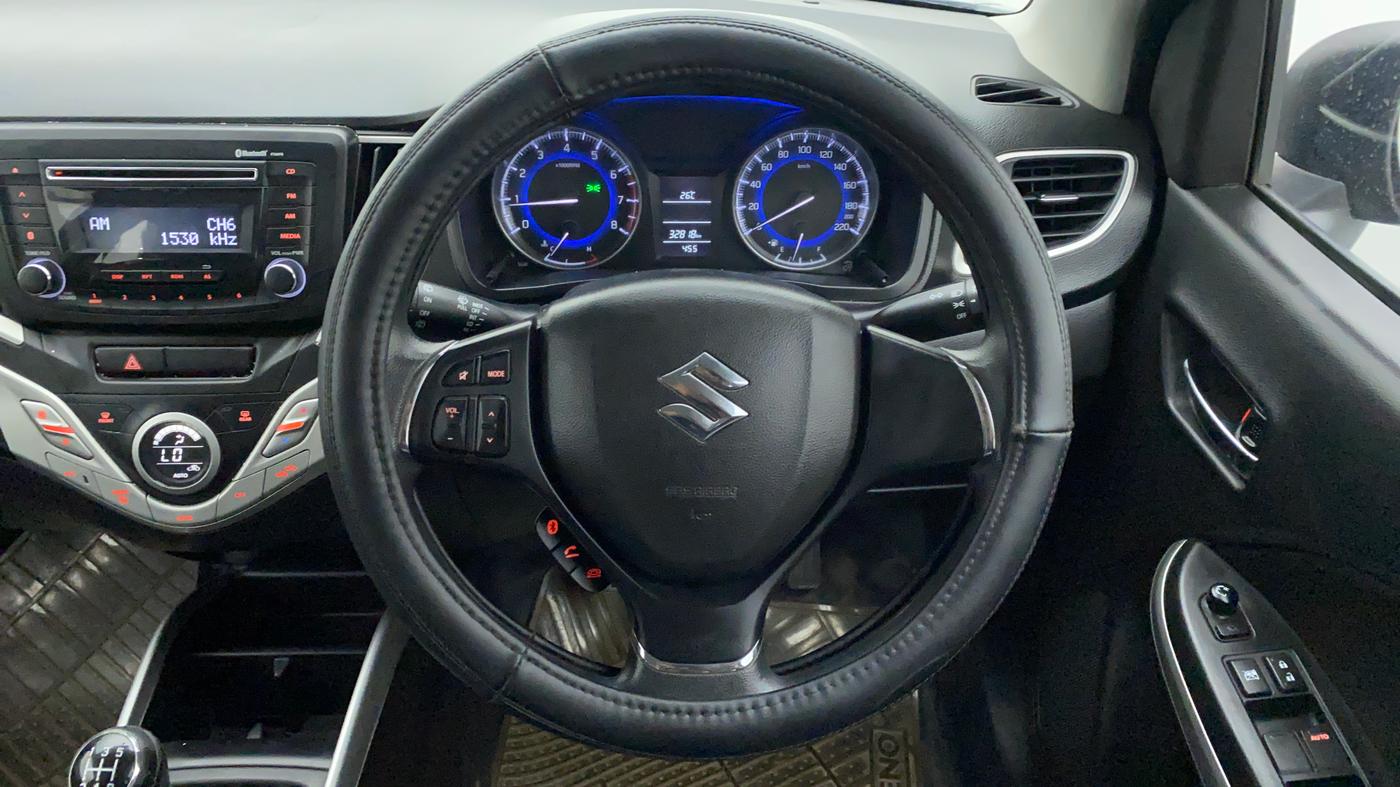 2017 Maruti Baleno DELTA PETROL 1.2, Petrol, Manual, 32,818 km, Steering Wheel Close Up