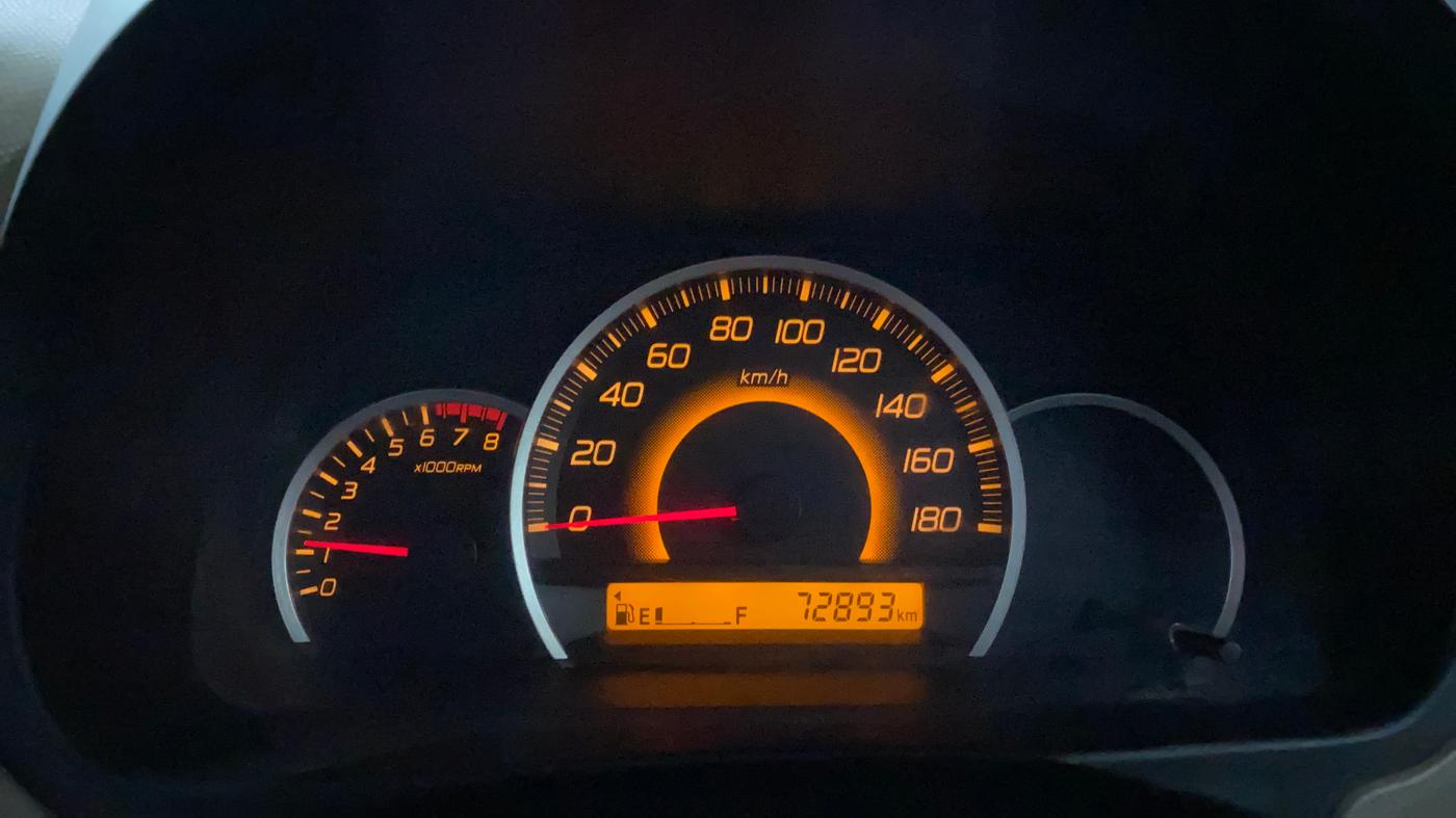2015 Maruti Wagon R 1.0 VXI, Petrol, Manual, 72,884 km, Odometer Image