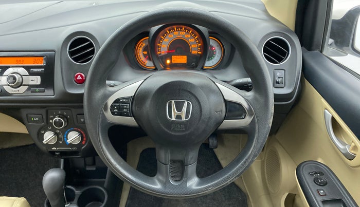 2014 Honda Brio VX AT, Petrol, Automatic, 46,029 km, Steering Wheel Close Up