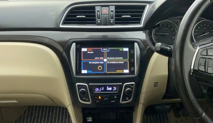 2017 Maruti Ciaz ALPHA  AT 1.4  PETROL, Petrol, Automatic, 85,691 km, Air Conditioner
