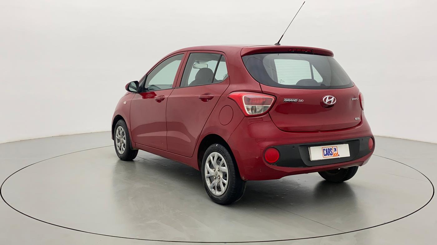 2017 Hyundai Grand i10 SPORTZ 1.2 KAPPA VTVT, Petrol, Manual, 50,114 km, Left Back Diagonal