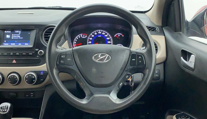 2017 Hyundai Grand i10 SPORTZ 1.2 KAPPA VTVT, Petrol, Manual, 50,114 km, Steering Wheel Close Up