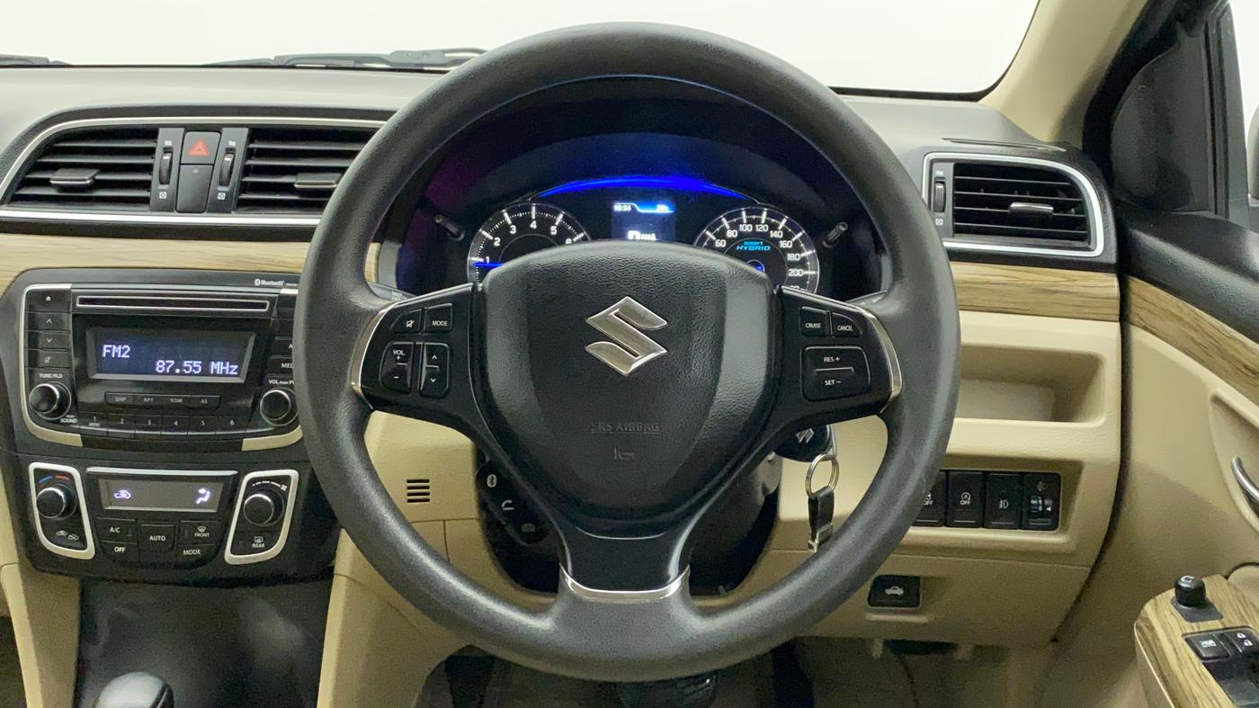2018 Maruti Ciaz DELTA AT 1.5 SHVS PETROL, Petrol, Automatic, 33,099 km, Steering Wheel Close Up