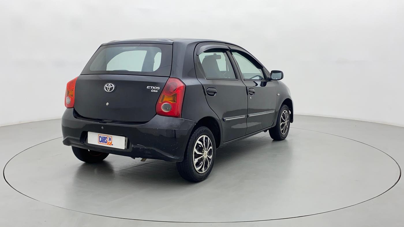 2012 Toyota Etios Liva G, Petrol, Manual, 1,21,841 km, Right Back Diagonal