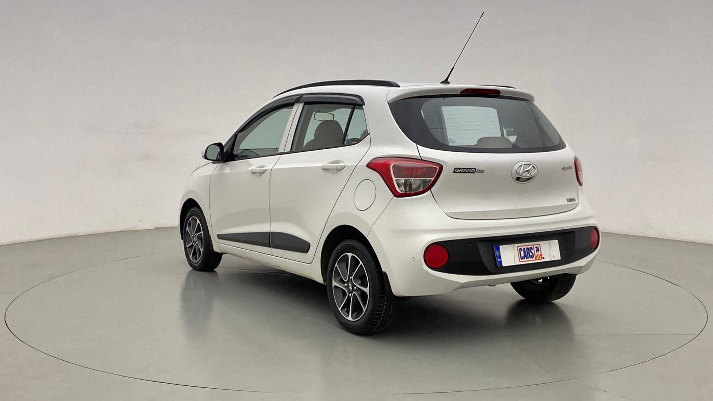 2017 Hyundai Grand i10 SPORTZ (O) 1.2 AT VTVT, Petrol, Automatic, 27,539 km, Left Back Diagonal