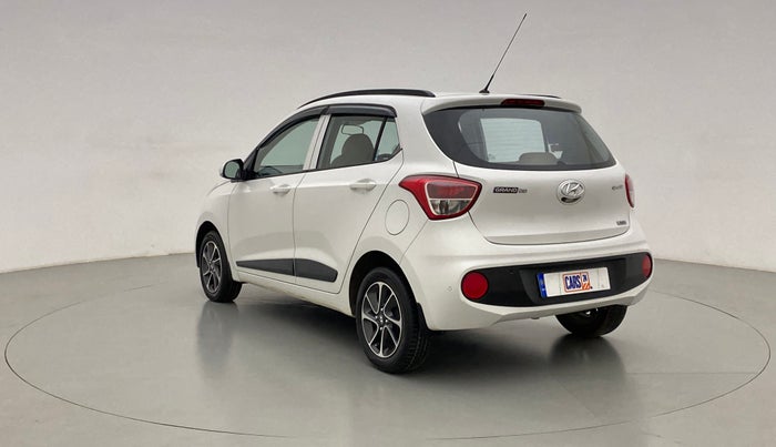 2017 Hyundai Grand i10 SPORTZ (O) 1.2 AT VTVT, Petrol, Automatic, 27,539 km, Left Back Diagonal