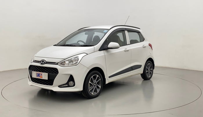 2017 Hyundai Grand i10 SPORTZ (O) 1.2 AT VTVT, Petrol, Automatic, 27,539 km, Left Front Diagonal