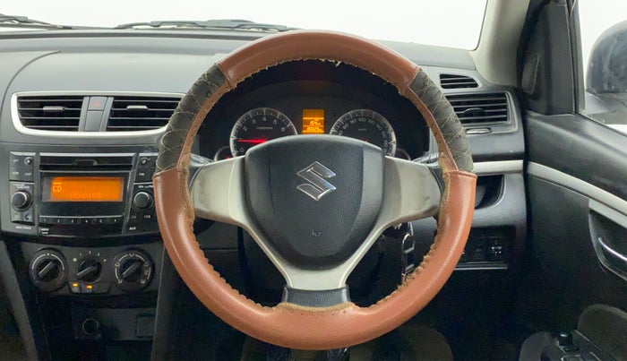 2015 Maruti Swift VXI, Petrol, Manual, 80,189 km, Steering Wheel Close Up