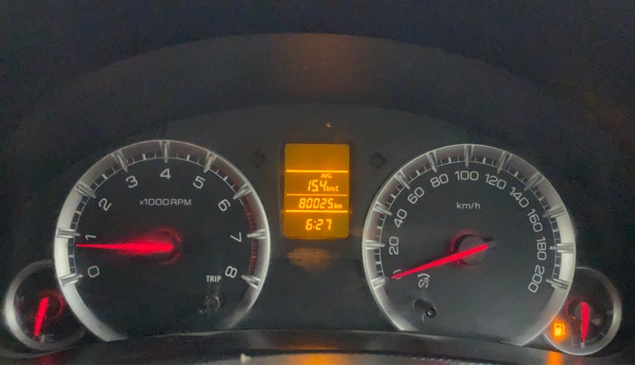 2015 Maruti Swift VXI, Petrol, Manual, 80,189 km, Odometer Image
